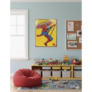 Amazing Spider-Man Metal Sign Marvel Comics Superhero Web New Repro Vintage Aged